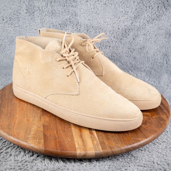 Clae Strayhorn SP Unlined Light Tan Suede Mens 13 Premium Casual Sneakers - Picture 1 of 8